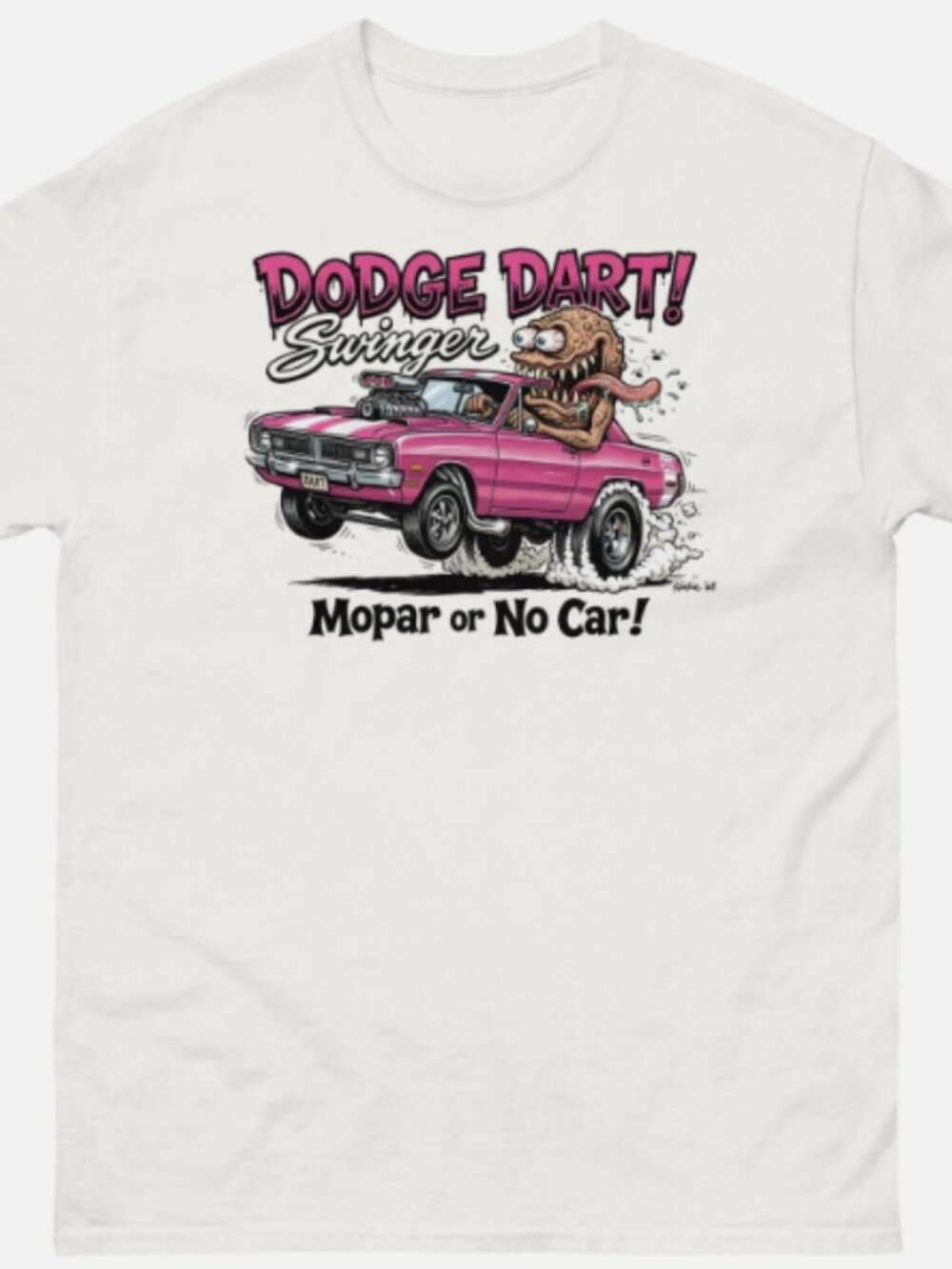Vintage Dodge Dart Swinger Mopar Graphic Tee Retro Muscle Car Shirt